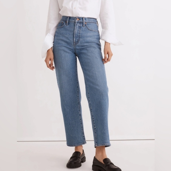 Madewell Denim - Madewell The Perfect Vintage Wide-Leg Crop Jean
